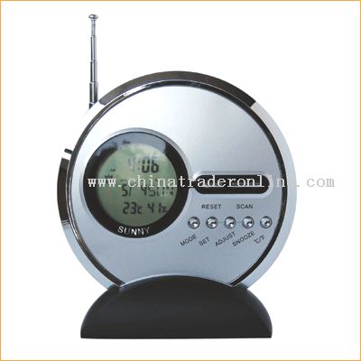 FM scan radio with calendar