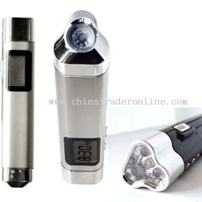 Flash Light with Timer and Compass from China