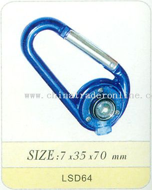 Carabiner Torch with Compass