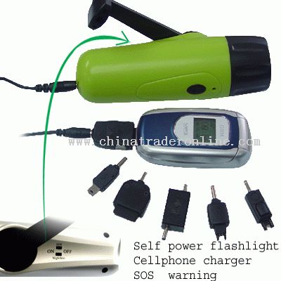 Forever Flashlight with CellPhone Charger from China