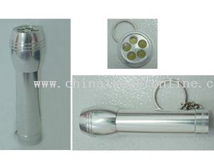 5 LED FLASHLIGHT WITH KEYCHAIN from China