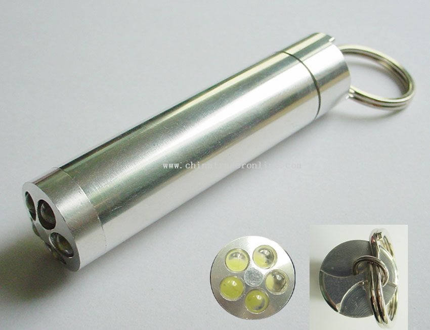 5 LED MINI FLASHLIGHT WITH KEYCHAIN