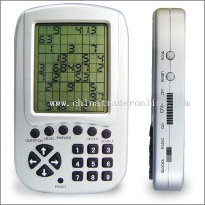 Electronic sudoku with FM radio from China