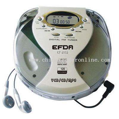 PORTABLE VCD/CD/MP3 WITH DIGITAL FM RADIO