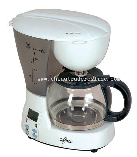 Coffee maker 6 cups Program digital timer from China