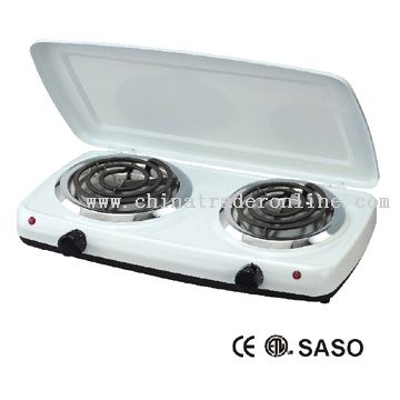 Electric Double Stove with Lid from China