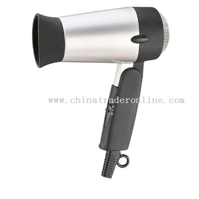 TWO SPEED:HANG UP HOOKING MINI FOLDABLE TRAVEL HAIR DRYER