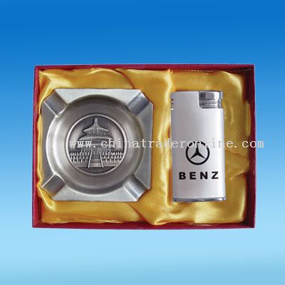 Ashtray with Metal Lighter Promotional Gift Sets