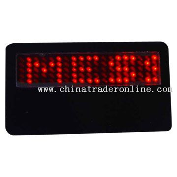 LED Name Card