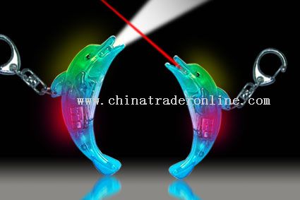 FLASH LED DOLPHIN with keychain from China