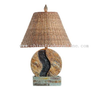 Natural Slate Fountain Lamp