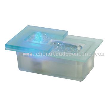Riverbed LED Glass Table Water Fountain from China