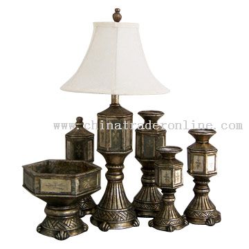 Table Lamp, Candle Stand, Jewellery Box, Polyresin Decor from China