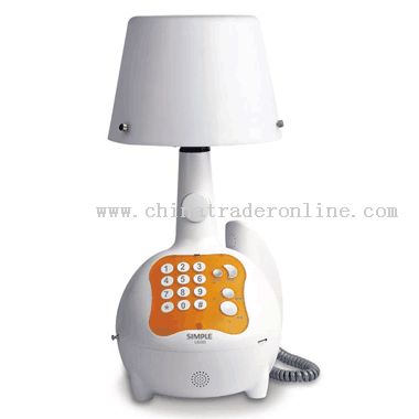 lamp with FM radio & telephone