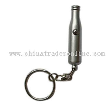  Metal LED Torch with Key Chain  from China