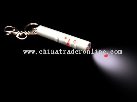 laser flashlights with keychain from China