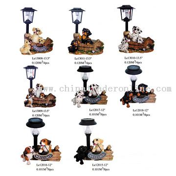 Polyresin Decorative Solar Lights