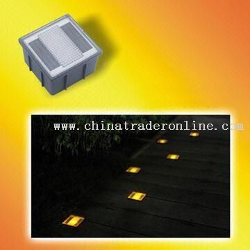 Solar Brick Light with PC Cover and Water-resistant Feature