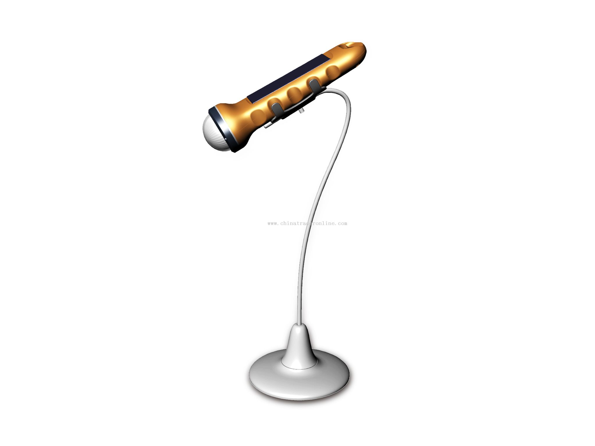 Solar desk lights with torch function