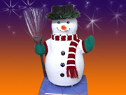 solar snowman Christmas decoration