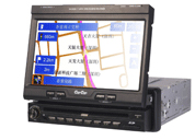 One din 7inch touch screen with car DVD player/TV/AM/FM/AMPLIFIER with built in GPS