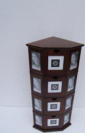 WOOD CD CABINET