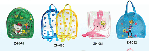 pvc school bag from China