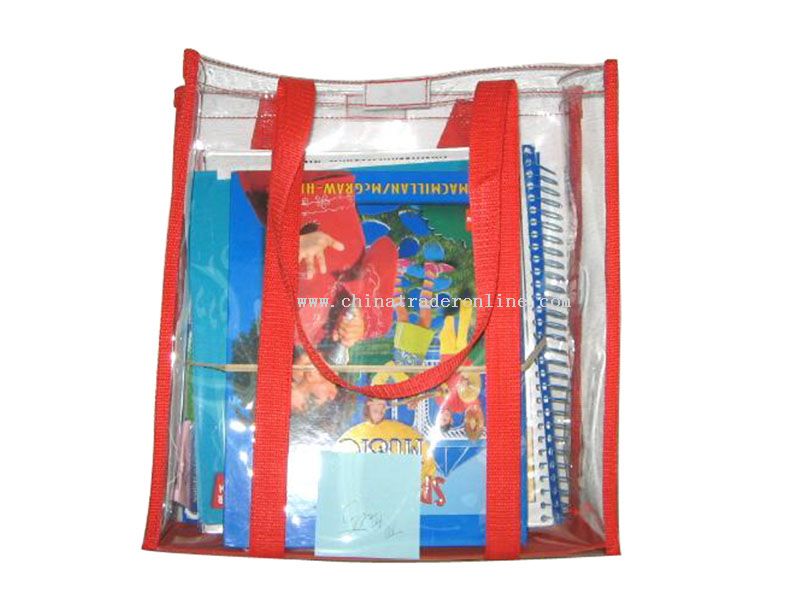 PVC book tote bag from China