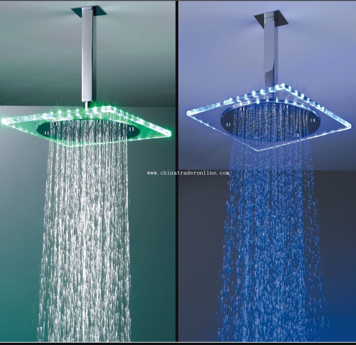 Shower head with LED light from China