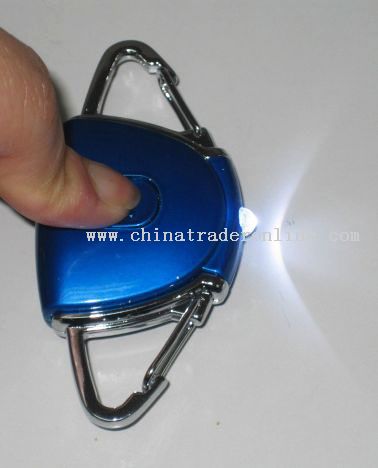 led shell keychain/torch from China