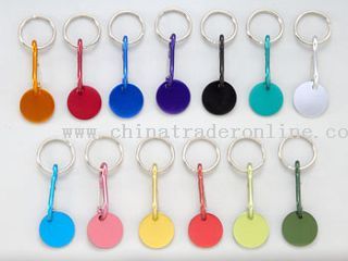 aluminium coin keychain from China