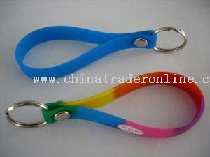 silicon key chain from China