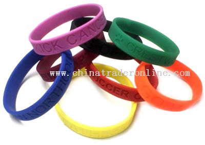 silicone bracelets from China