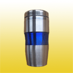 new style stainless steel inner plastic outer travel mug