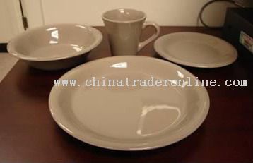 stoneware16pc dinner set-solid color from China