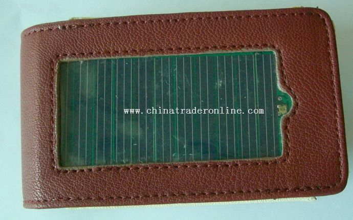 solar leather case from China