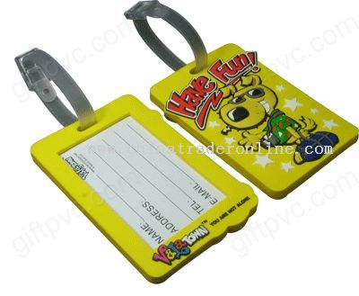 rubber luggage tag