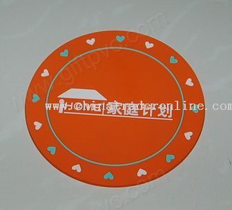 pvc coasters from China