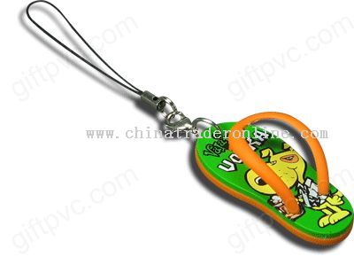 pvc mobile phone strap from China