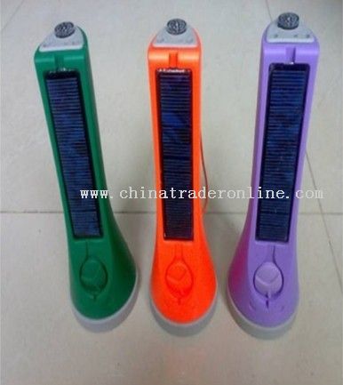 solar flashlight/torch from China