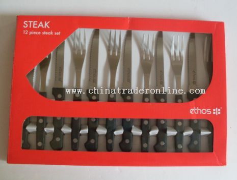 12pcs steak knife set from China