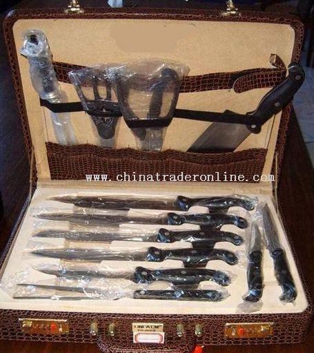 25pcs kitchen knife set from China