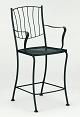 wrought iron stool