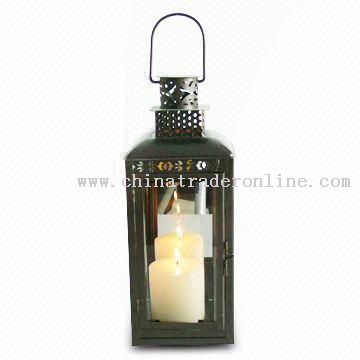 Metal Garden Lantern for Long Candles from China