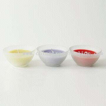 Frosted or Color-sprayed Glass Candle Holder