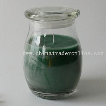 Frosted Glass Candle Jar