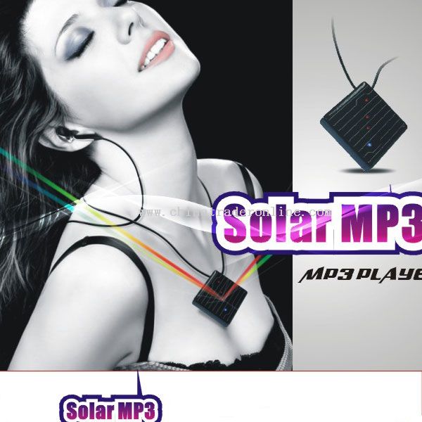 solar mp3 player from China