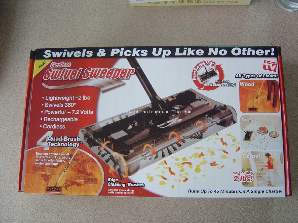 Cordless Swivel Sweeper,Electric Sweeper,Cleaner from China