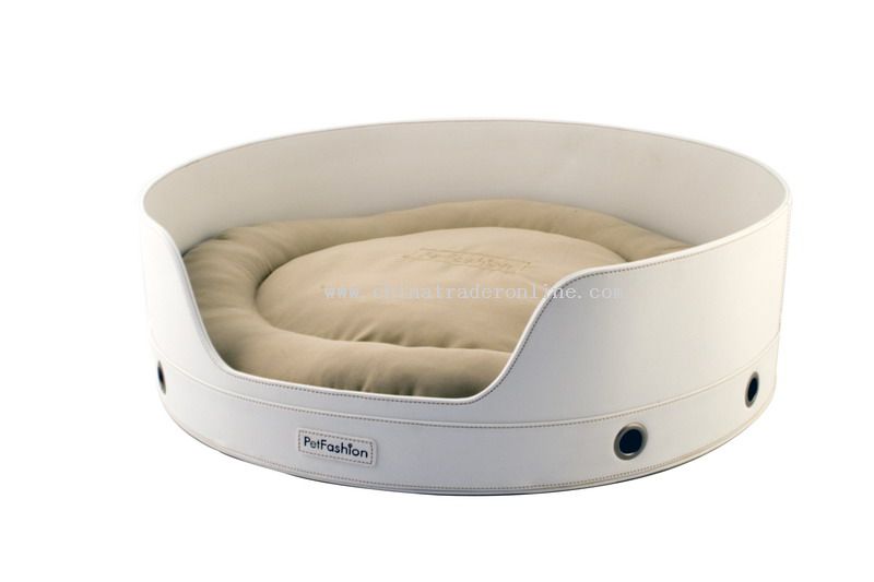 leather pet bed