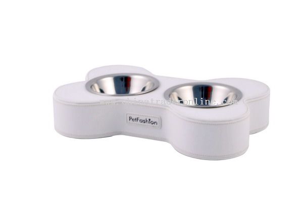 leather pet feeder from China